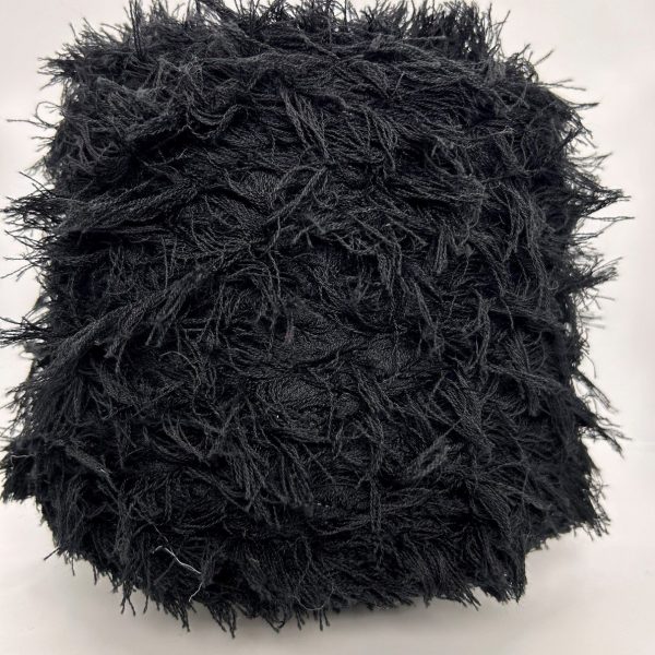 Feather черный (90% меринос, 10% па), 105м/100гр