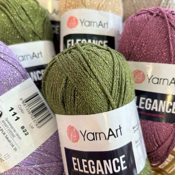 Elegance (88% хлопок, 12% металлик), 130м/50гр