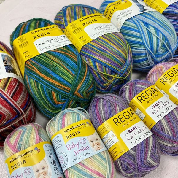 Regia 4-fadig Color (75% шерсть, 25% полиамид), 420м/100гр